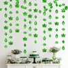 Colgante de Hojas Cadena de Papel de Hoja Verde Decoración Colgante de Hojas para Boda Decoración para Celebración de Festival Fiesta