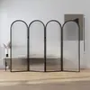 Mampara de baño onda de agua mampara de ducha pintura al óleo sobre cristal inodoro separación húmedo-seco pantalla de baño de olas