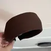 Diadema de Punto Rayada Estilo Coreano para Otoño e Invierno, Ancha, Corona Alta, Simple, Versátil, Diadema de Gama Alta para Mujer, para Lavarse la Cara Diariamente