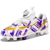 Zapatos de Fútbol Profesionales Largos con Tacos para Niñas, Estudiantes de Primaria, Entrenamiento de Competición, Tacos para Césped de Niñas, Antideslizantes