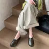 Zapatos planos de mujer estilo retro francés con separación de dedos, nueva colección otoño 2026, cómodos y fáciles de usar, diseño slip-on, piel suave
