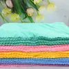 Venta al por mayor del fabricante Hogar Toalla de Coral Fleece de Alta Densidad 3030cm Toalla Facial Absorbente Borde Overlock Toalla Cuadrada Envío Directo