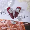 Estilo japonés de lujo ligero tridimensional joyería de zirconita para uñas colgante de perla mariposa concha Súper Brillante decoración de uñas de diamante