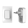 Campainha de Porta Sem Fio Doméstica Autogeradora com Volume Alto e Controle de Longa Distância Impermeável 433 Controle Remoto Campainha Chamador