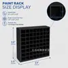 Estante de pintura giratorio transfronterizo para escritorios de estudiantes, estante de almacenamiento para pintura al óleo y acrílico, caja de almacenamiento de pintura giratoria con múltiples orificios