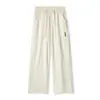 Calça Casual Masculina de Tecido de Nylon Fresca Respirável de Verão Fina Tendência Reta Solta de Seda Gelada Perna Larga para Homens