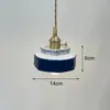 Novo Lustre Americano Transfronteiriço de Latão e Cerâmica, Simples e Elegante para Pousadas, Entradas, Balcões de Bar, Cabeceiras de Cama e Lojas de Roupas