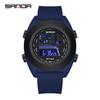 Reloj Deportivo Multifuncional Sanda para Estudiantes para Hombre y Mujer, Reloj Electrónico de Moda Luminoso de Silicona Resistente al Agua de Una Sola Pantalla, Venta Directa de Fábrica