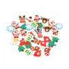 Acessórios de Borracha Macia em PVC Boneco de Neve de Natal Árvore Meias Cervo Capa de Celular DIY Adereço de Cabeça Grampo de Cabelo Fivela de Sapato Adesivo de Geladeira