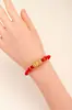Nueva Cuerda de Mano Tejida Hecha a Mano China para Pareja Modelos para Hombres y Mujeres Atrayendo Riqueza y Fortuna Pulsera de Cuerda Tejida Ágata Pixiu Cuerda Roja