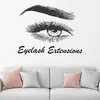 Pegatinas de pared con letras y ojos tallados, extraíbles, con personalidad, para sala de estar, dormitorio, sofá, fondo de pared, Mu3055