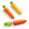 Processador de gengibre e alho, descascador de alho multifuncional, raspador, esfoliador, utensílio de cozinha, em formato de cenoura, processador portátil de frutas e vegetais