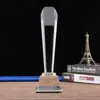 Medalha de Troféu de Cristal Cinco Pontas Estrela Polegar Metal Resina Ornamentos Equipe Excepcional Reunião Anual Prêmio de Honra Troféu