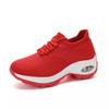 Zapatos de Mujer Talla Grande Transfronterizos 2025 Punta Redonda Malla Color Puro Casual Tacón Plano Parte Superior Baja Zapatos Rocking Tenis
