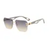 Nuevas Gafas de Sol de Moda sin Montura Cortadas al Borde 2025 para Mujer, Gafas de Sol para Hombre de Gama Alta Europeas y Americanas Transfronterizas Tendencia Street Photography Ins