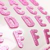 Adesivo Eva com Letra Personalizada em Pó Dourado Papelaria com Glitter DIY Adesivo de Letra para Crianças Brinquedo Acessórios Adesivo de Espuma com Pó Glitter