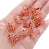 18*15 Cuentas de Vidrio de Peces Rayados Accesorios para Joyería Hecha a Mano DIY Cuentas Sueltas Wholesale Collar Cadena para Teléfono Móvil Accesorios para el Cabello Colgante para Coche