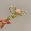 Pinza para el pelo de tocado Hanfu de alta calidad, clip de tiburón para volumen del pelo, lazo, estilo antiguo, accesorios para el pelo, pasador grande, clip para recogido
