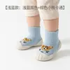 Meias Sapatos de Bebê com Solado Macio Modelo 2026 para Crianças Pequenas, Dropshipping de Exportação, Novo Estilo Transfronteiriço, Macio, Quente, Confortável, Design de Raposa em Desenho Animado, Antiderrapante