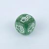 Nueva serie de colores acrílicos transparentes más brillantina juego de piedra, papel o tijeras entretenimiento dados dados dados