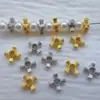 Prata Esterlina S925 Inlaid com Zircônia Cruz Espaçadora Fio de Contas DIY para Pulseira Colar Acessórios de Joias Atacado