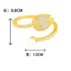 Colgante de Tulipan con Piedra Ojo de Gato para Mujer, Diseño de Nicho, Versátil y de Gama Alta, Accesorios para Joyería DIY que No se Desvanecen