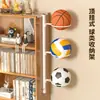 Estante de Almacenamiento para Baloncesto Montado en la Pared Estante para Balones Estante de Almacenamiento para Fútbol Estante para Balones del Hogar Gabinete Lateral Estante de Colocación para Voleibol Soporte