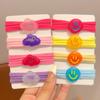 Lazos para el cabello lindos para niños, color caramelo dulce, lazos para el cabello para niñas, gomas para atar el cabello, tendones que no lastiman al bebé, anillo para el cabello de alta elasticidad