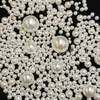 Perlas de Imitación Porosas de Alto Brillo 3-30mm Cuentas Sueltas Accesorios DIY Hecho a Mano Accesorios de Joyería Abs Cuentas para Ropa Cuentas de Colores