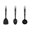 Exclusivo transfronteiriço: Conjunto de utensílios de cozinha de nylon de nove peças com cabos banhados a ouro rosa, incluindo conchas de sopa e espátulas, para uso na cozinha