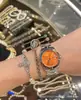Reloj Vivian Nuevo Estilo Esfera Rosa Emperatriz Reloj para Mujer Reloj Azul Hielo Triturado Morado Fruta del Dragón Blanco Luz de Luna Reloj de Pulsera