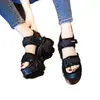 Sandalias de papá de talla grande para mujer, marca transfronteriza de comercio exterior, suela gruesa, versátiles para el verano, plataforma, suela blanda, deportivas para exteriores, zapatos de playa
