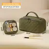 Bolsa de Almacenamiento para Cosméticos de Viaje de Gran Capacidad Portátil de Mano Bolsa de Maquillaje Set de Dos Piezas Madre-Hijo Bolsa Impermeable para Maquillaje y Artículos de Tocador