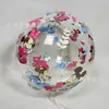 Celebridad de Internet Bola Redonda Transparente Impresa Bola Ondulada de 24 pulgadas Decoración para Fiesta de Cumpleaños Decoración de Boda Vacaciones Globo Impreso