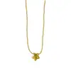 Collar con Colgante de Estrella Amarilla con Puntos de Diamante de Colores Cadena para Clavícula Nuevo Verano 2025 para Mujer