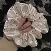 Goma para el pelo satinada de lunares estilo francés 2026 Nueva Retro Suave Goma para el pelo Alta Elasticidad Goma para moño Cuerda para el pelo