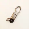 Suministros para Coche Llavero de Metal Bolsa para Llaves de Hombre Logo Creativo de Coche Cuerda Tejida a Mano Hebilla de Herradura Hebilla de Gancho Entrega de Regalo