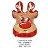 Globo de película de aluminio de dibujos animados para decoración navideña, tienda de centros comerciales, suministros de decoración para fiestas navideñas, globo de Papá Noel
