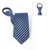 Corbata de Nuevo Estilo para Hombre de 8 cm Fácil de Usar, Corbata Perezosa de Rayas Rojas de Alta Gama, Diseño Personalizado Disponible, No Necesita Atar