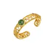 Anillo Abierto Kabasi "Seda de Flor" Jade Hetian Natural Plata S925 Estilo Chino Nicho Lujo Ligero Joyería para Mujer