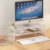 Soporte Elevador para Monitor de Computadora de Escritorio, Organizador de Escritorio de Oficina, Estante de Almacenamiento para Laptop