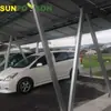 Suportes Fotovoltaicos para Carport em Liga de Alumínio, Carports Solares Montados no Solo, Fornecimento de Fabricantes de Carports