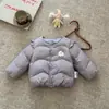 Conjunto ligero de plumón para otoño e invierno para bebé niña, ropa interior para bebé con pantalones largos, conjunto de tres piezas, ropa cálida ajustada de grado de maternidad