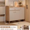 Zapatero de Madera Maciza para la Entrada del Hogar Nuevo 2025 Explosiones Taquilla para el Hogar Gabinete de Almacenamiento Interior Zapatero de Pared Integrado