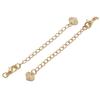 Cadena de extensión para collar y pulsera con cierre de hebilla de langosta de oro de 14/18 quilates que conserva el color, accesorios de joyería hechos a mano.