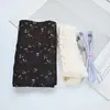 Tecido Estampado Floral Leopardo Marrom de 14cm com Tecido de Argola Intestinal Material para Laço de Cabelo Anel de Cabelo DIY Laço Caseiro