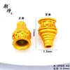 Retención de color alta arena dorada cuentas Huiwen cuentas espaciadoras mantra de seis caracteres piezas espaciadoras pulsera de cuentas DIY collar accesorios de joyería al por mayor