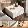 Mesa de cabeceira de madeira maciça, novo modelo 2026, para uso doméstico, estilo minimalista italiano, tamanho pequeno, design de luxo leve e uma sensação de alta qualidade