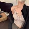 Sujetador de tirantes de encaje Metwo con banda fija para almohadilla, lencería sexy y cómoda, ropa interior con tirantes, espalda hermosa, versión original
