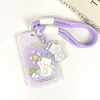 Porta-Cartão Rígido de Encaixe Abs Lanyard para Identificação de Estudante Porta-Cartão de Refeição Crachá Grande de Trabalho Porta-Cartão de Ônibus Cartão do Campus
